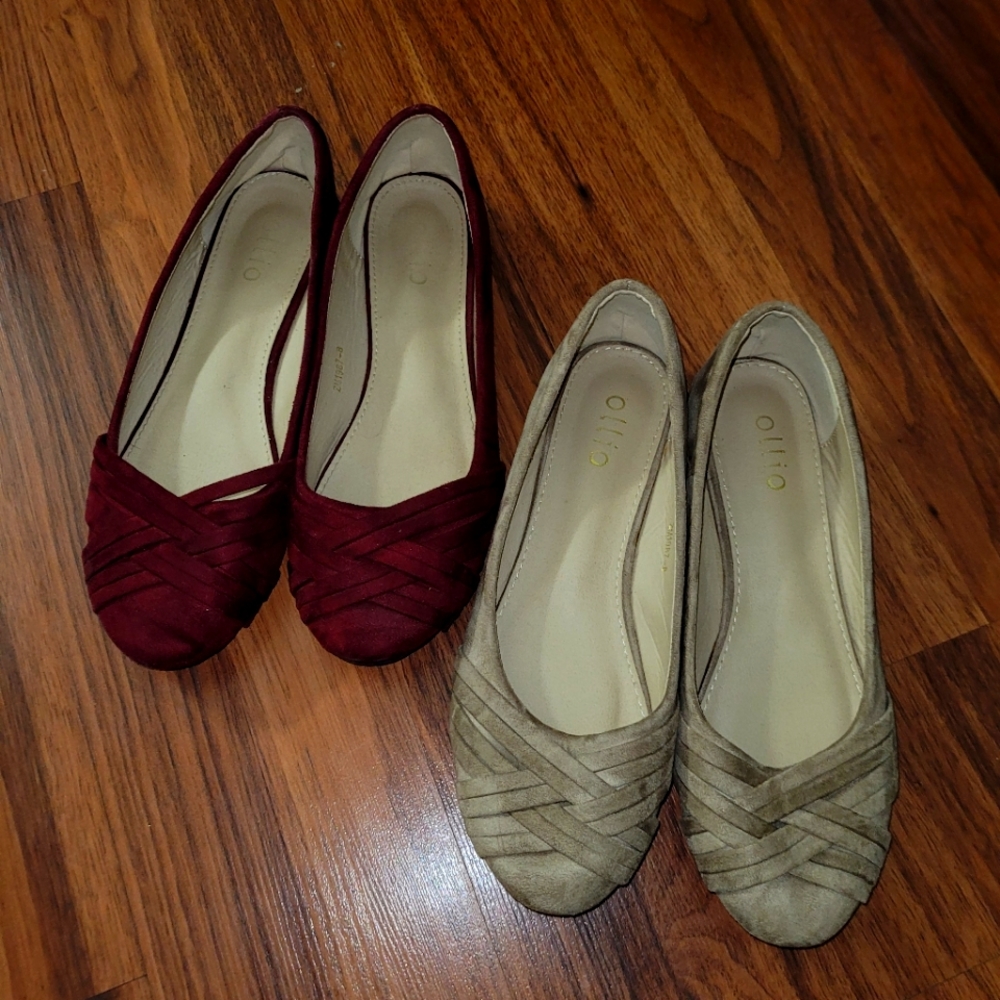 Ollio ballet flat set of 2
